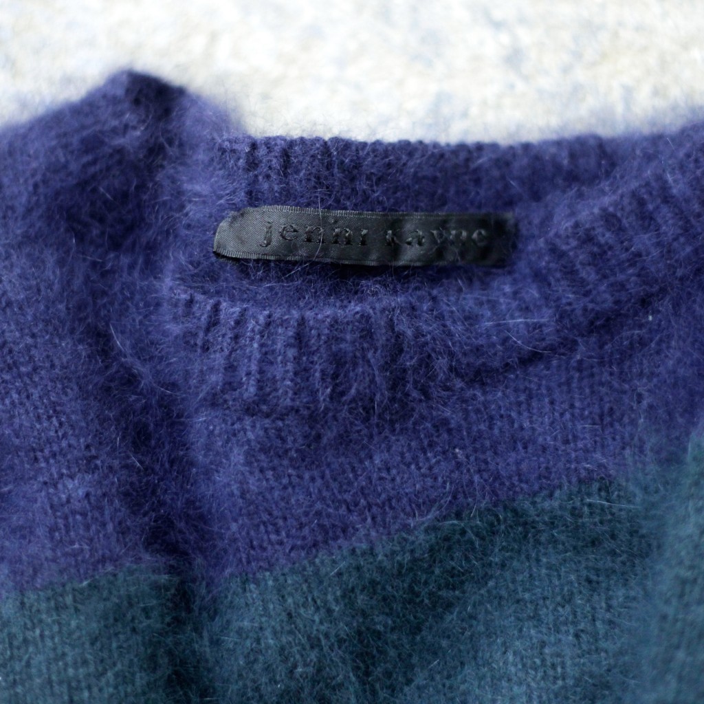 Jenni Kayne Mohair Border Knit