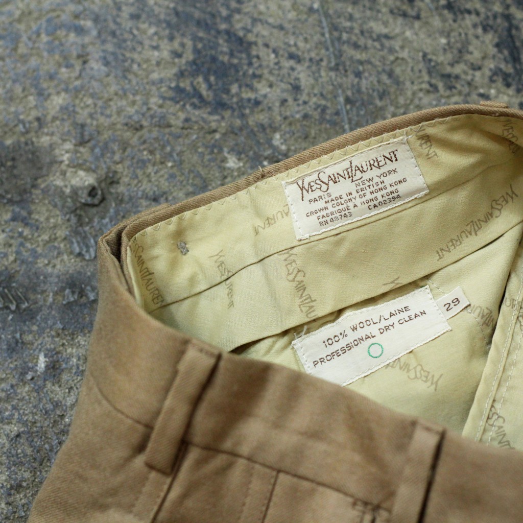 YVES SAINT LAURENT Vintage Tuck Slacks