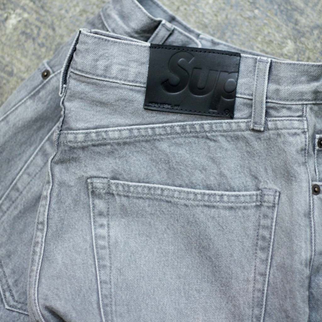 Supreme / 2015ss Washed Grey Slim Jeans | NICE des Clothing - blog