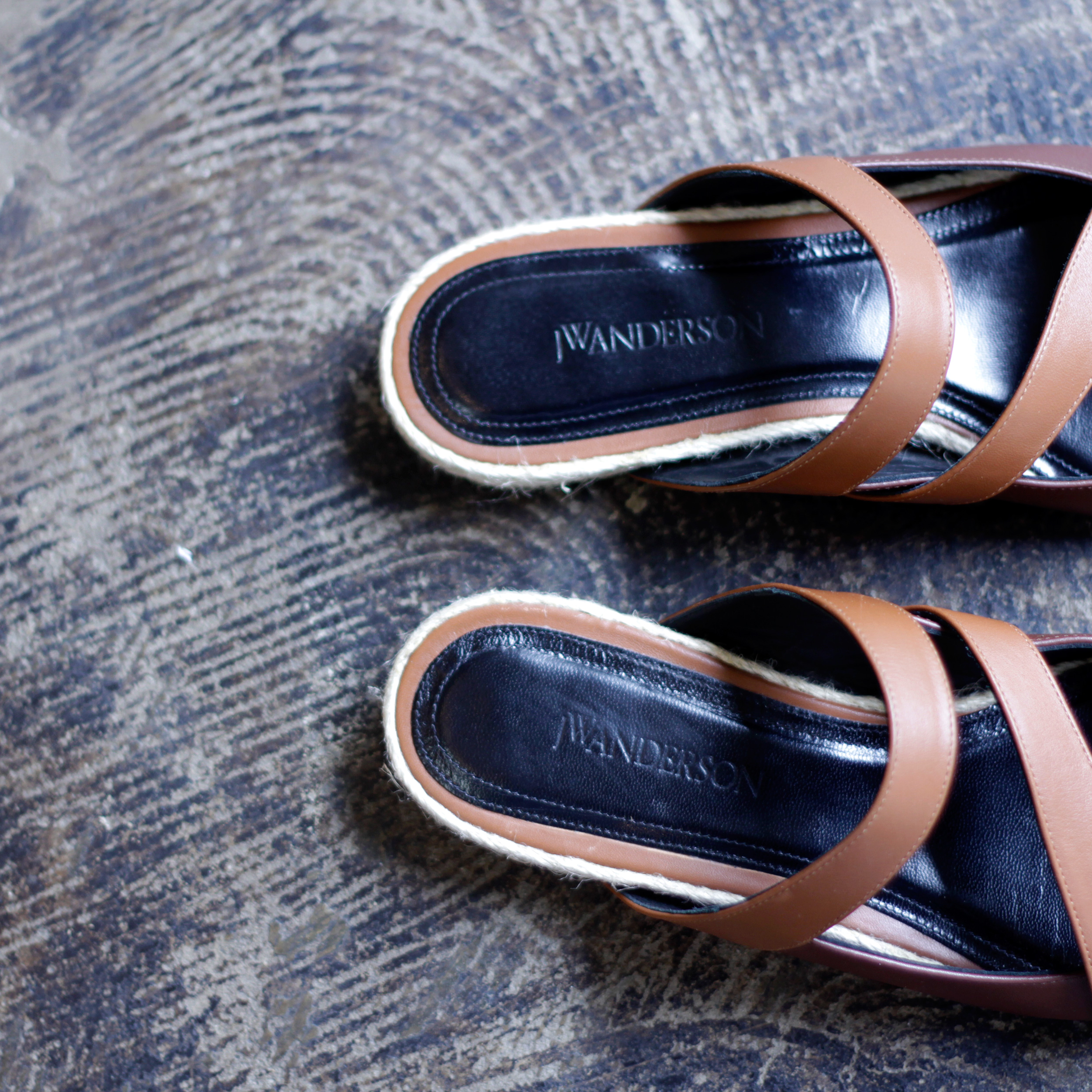 jw anderson flatform sandals