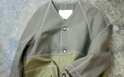 LAND OF DISTRACTION Two-Tone Army Long Coat