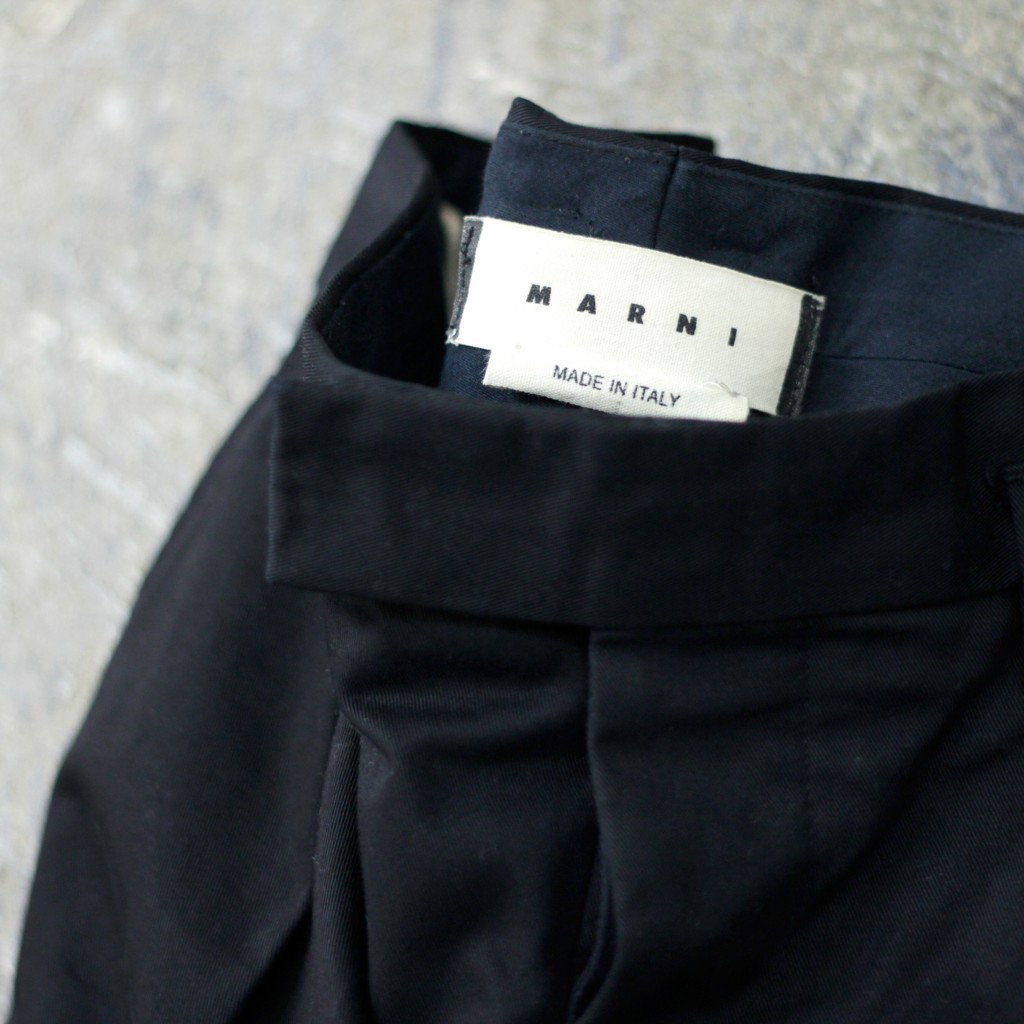 MARNI Tuck Cotton Pants