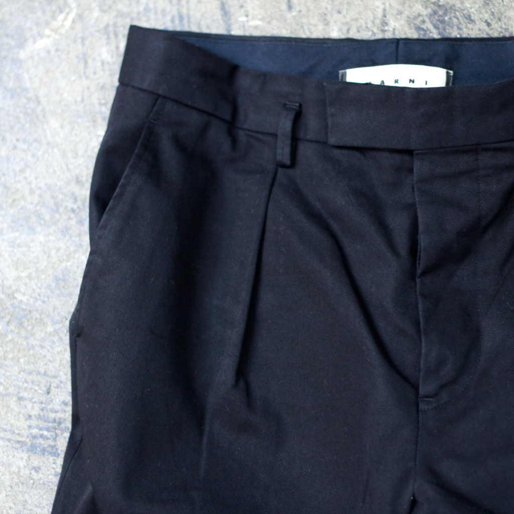 MARNI Tuck Cotton Pants