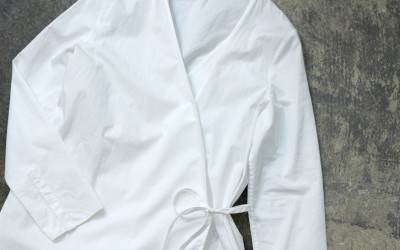 COS Cross Wrap White Shirts