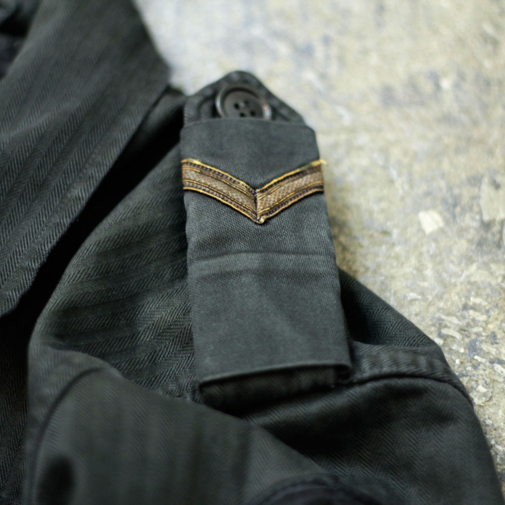 U.S. ALTERATION Vintage Black Military Customize Jacket 