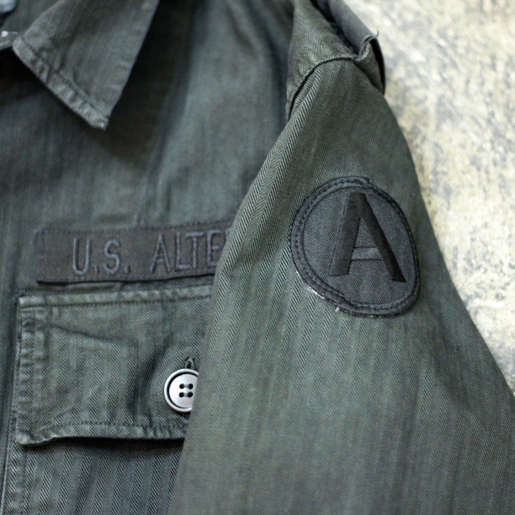 U.S. ALTERATION Vintage Black Military Customize Jacket 