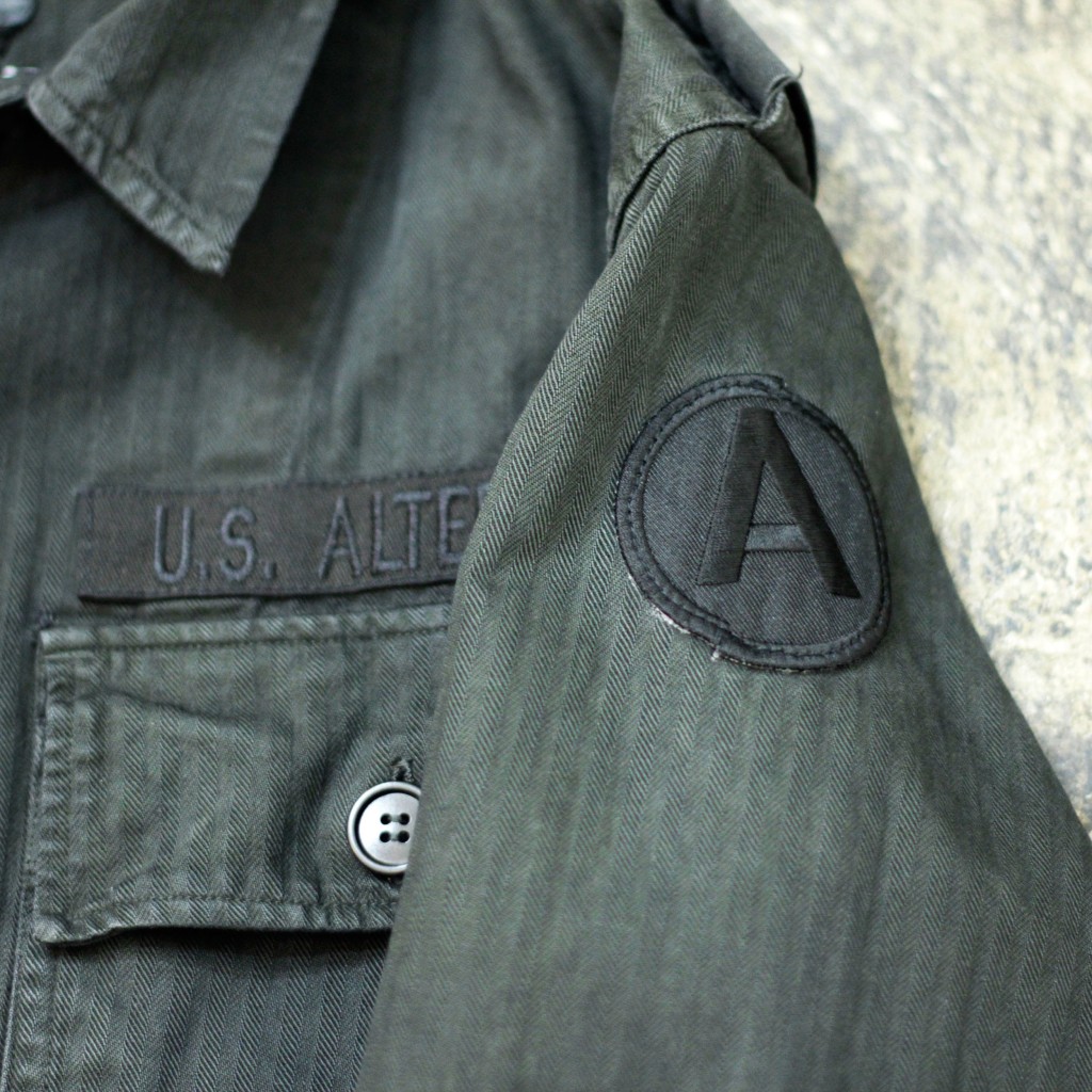 U.S. ALTERATION Vintage Black Military Customize Jacket 