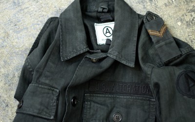 U.S. ALTERATION Vintage Black Military Customize Jacket