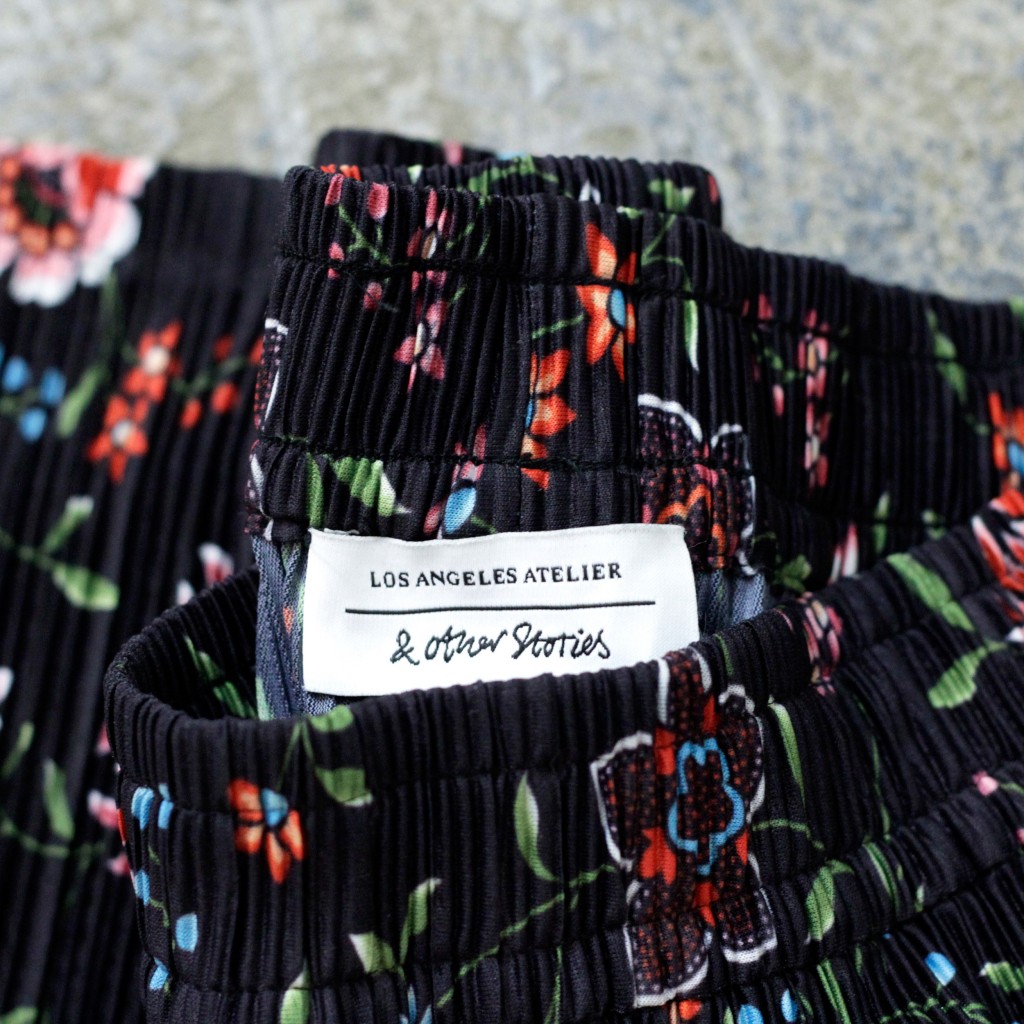 & Other Stories Pleated Flower Pants