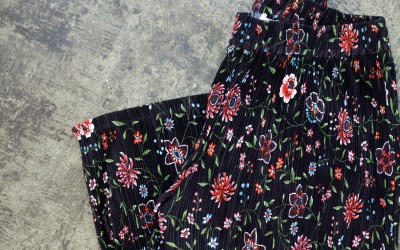 & Other Stories Pleated Floral Pants