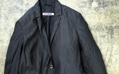 JIL SANDER Silk Black Jacket