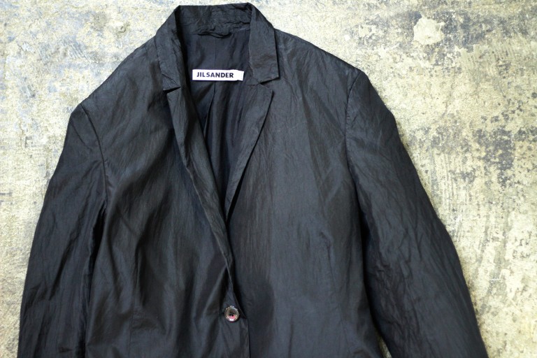 JIL SANDER Silk Black Jacket