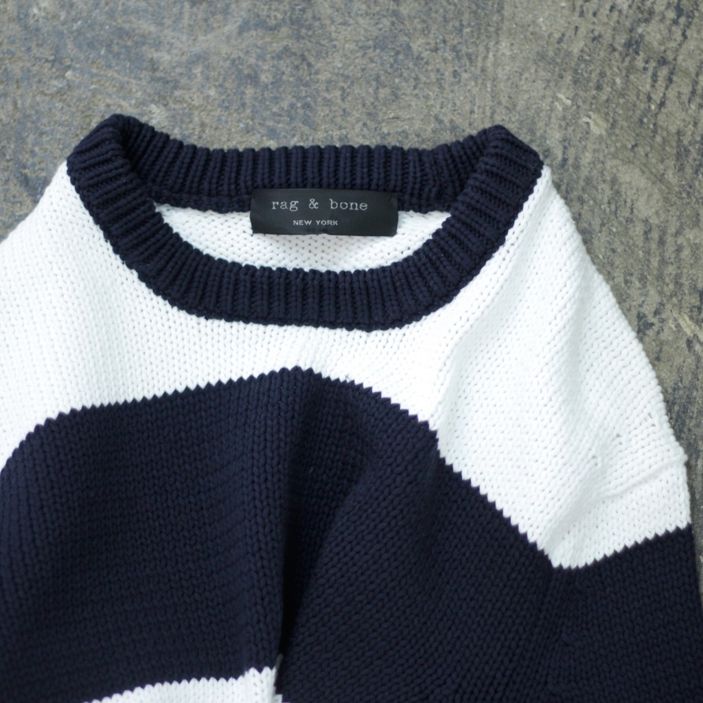 rag & bone Border Cottton knit