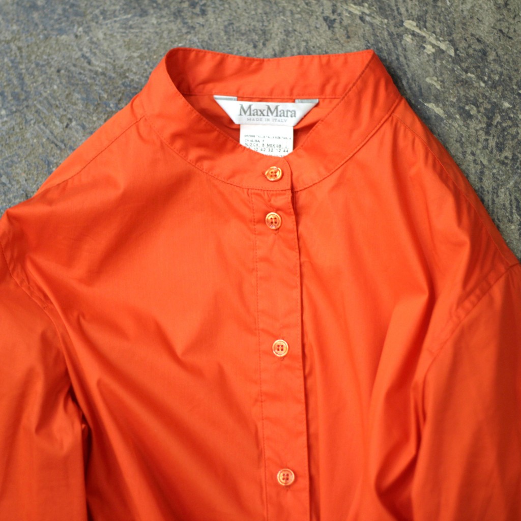 Max Mara No-Collar Long Shirt