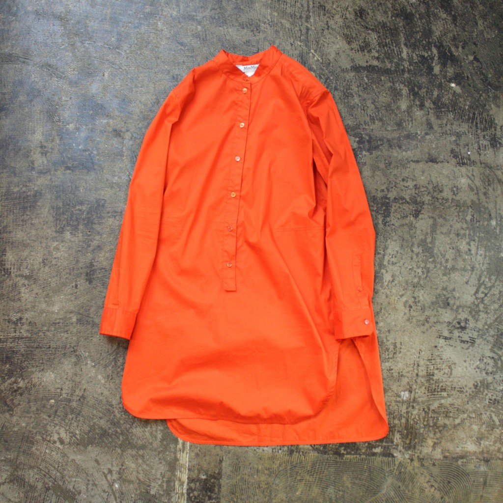 Max Mara No-Collar Long Shirt