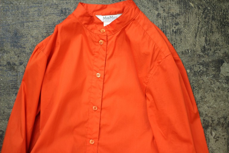 Max Mara Band Collar Long Shirt