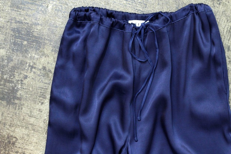 LACAUSA Satin Flare Pants