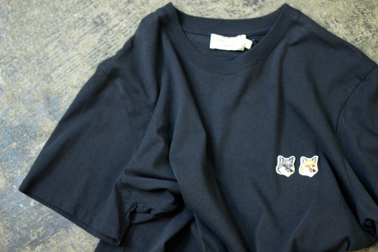 MAISON KITSUNÉ Double Fox Head Patch T-Shirts