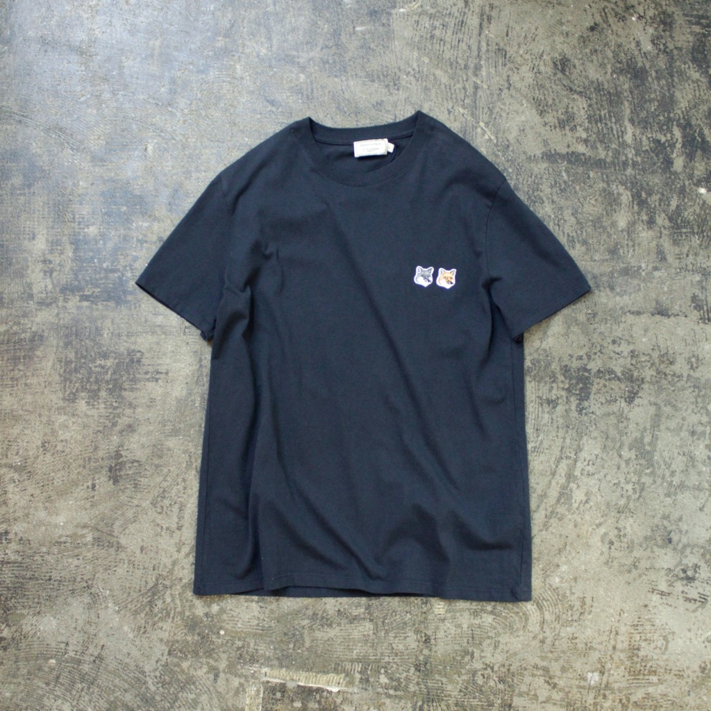 MAISON KITSUNE Double Fox Head Patch T-Shirts