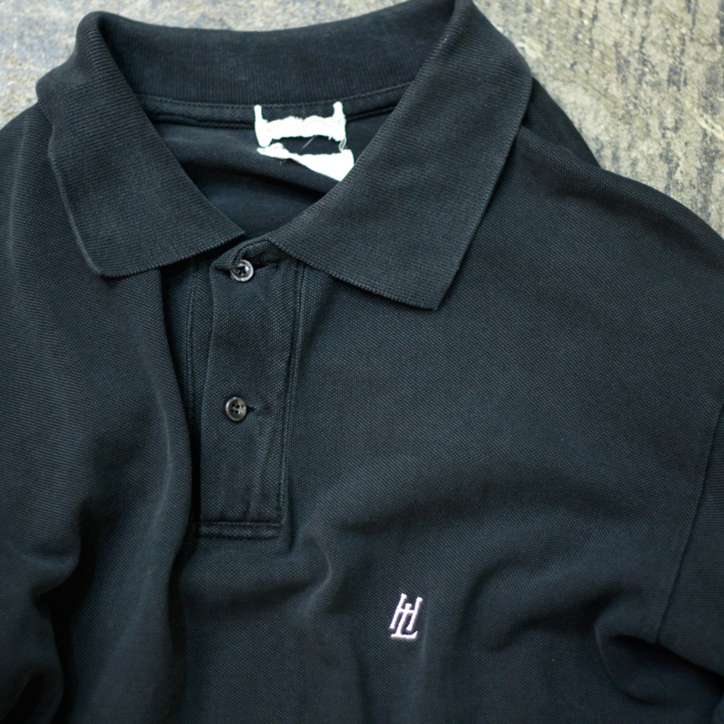 Helmut Lang 1990's Monogram Logo Polo Shirt