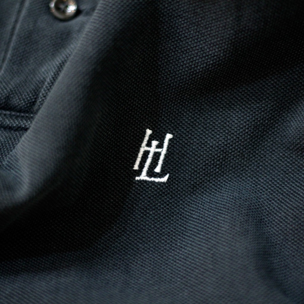 Helmut Lang 1990's Monogram Logo Polo Shirt