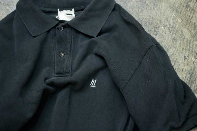 Helmut Lang 1990’s Monogram Logo Polo Shirt