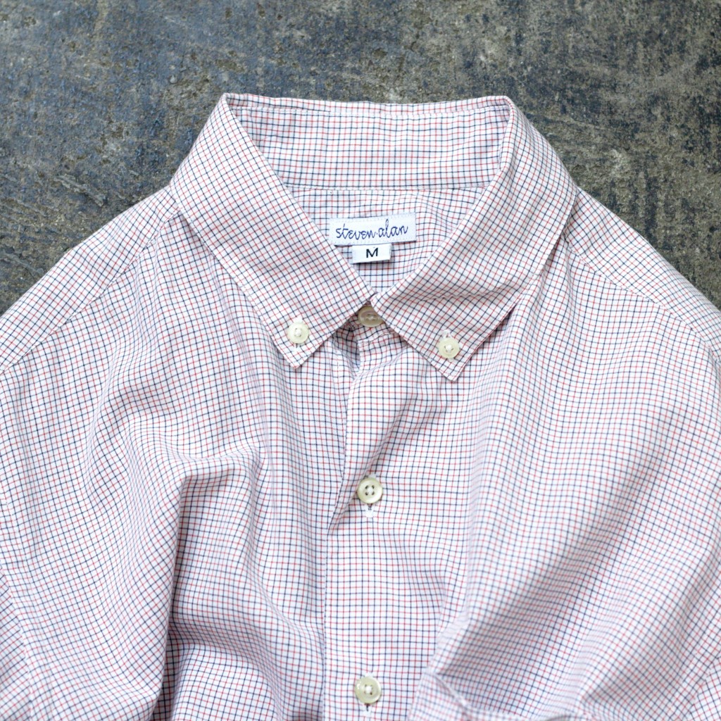 steven alan S/S Graph Check Shirt