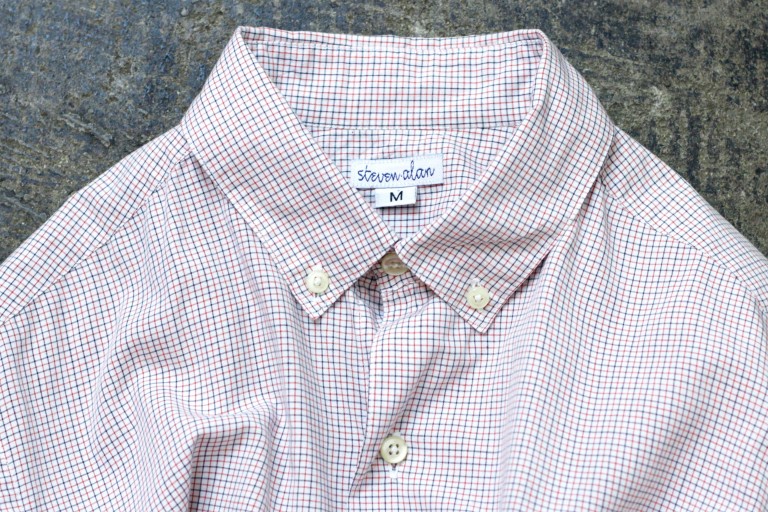 steven alan S/S Tattersall Check Shirt