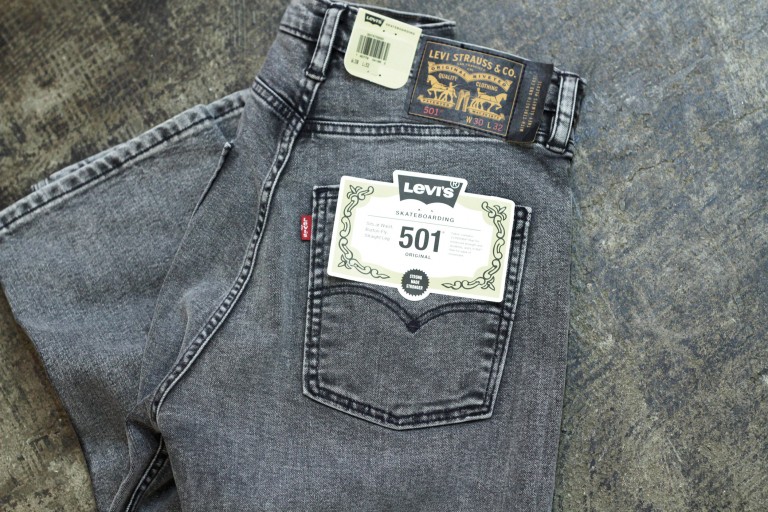 LEVI’S SKATEBOARDING 501 Black Denim