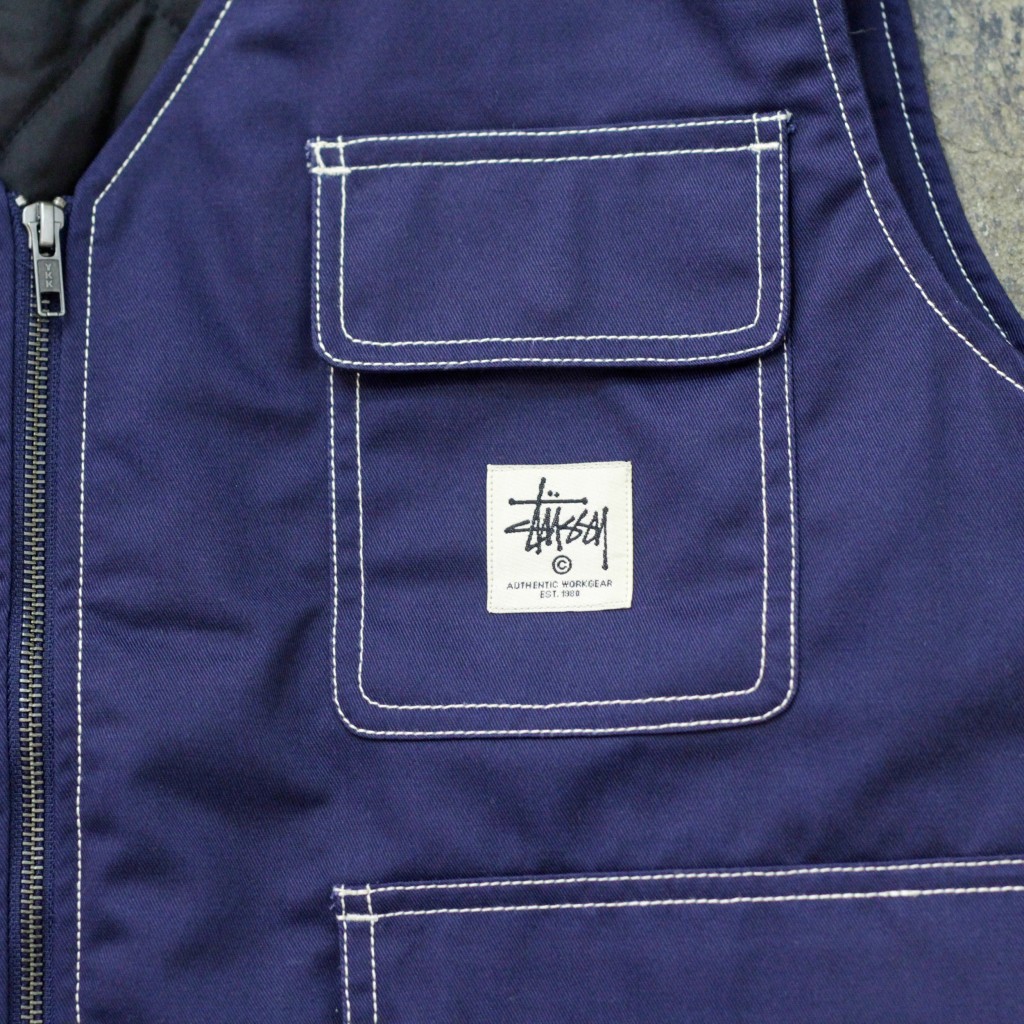 STUSSY / Cotton Work Vest