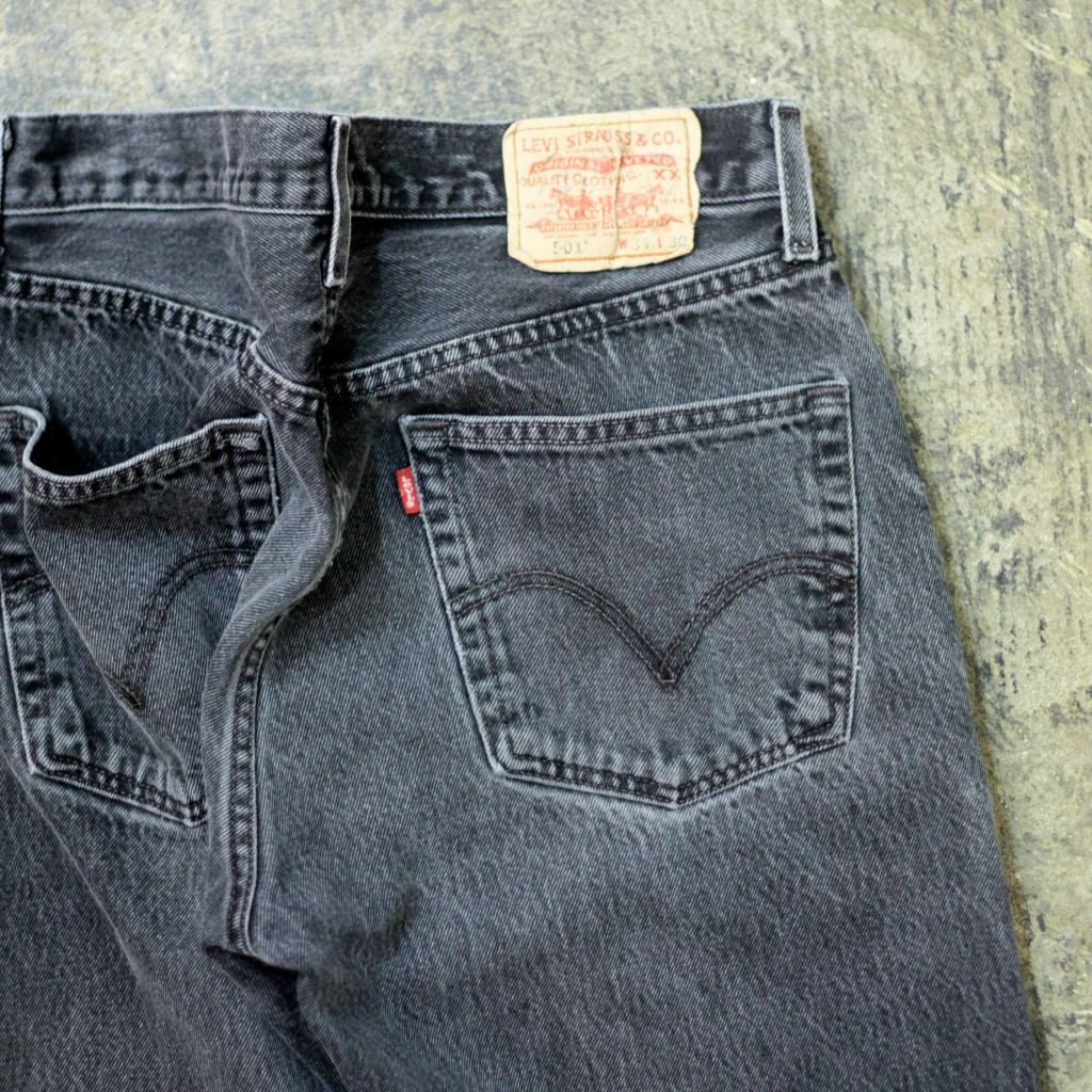 Levi's 501 Vintage Black Denim "Good Color"