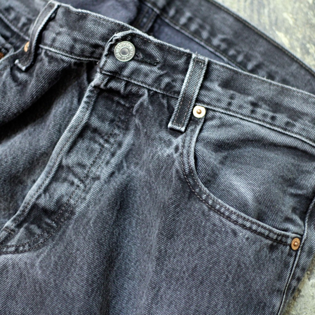 Levi's 501 Vintage Black Denim "Good Color"