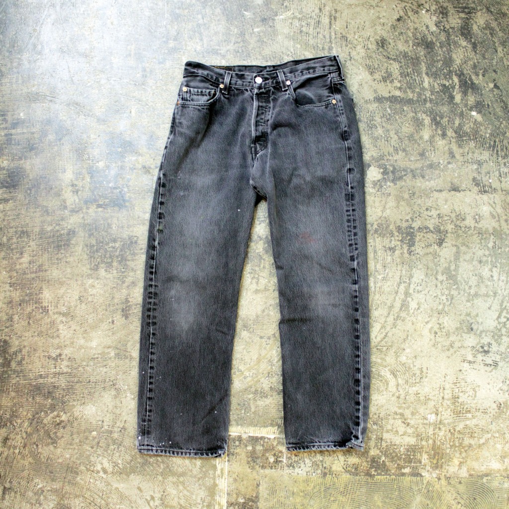 Levi's 501 Vintage Black Denim "Good Color"