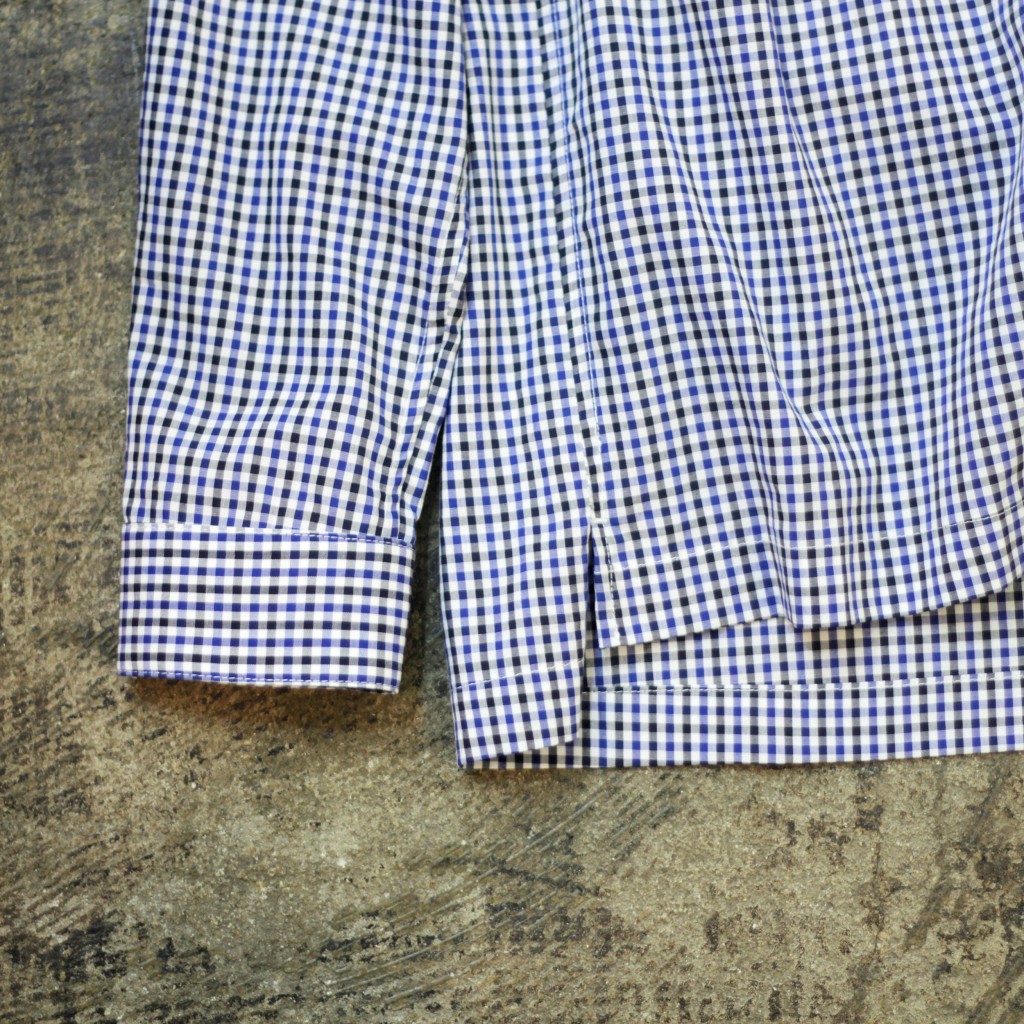 RTH Gingham Check Pull Over Shirt