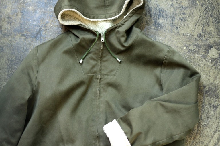 A.P.C. Zip Up Boa Jacket Made in FRANCE