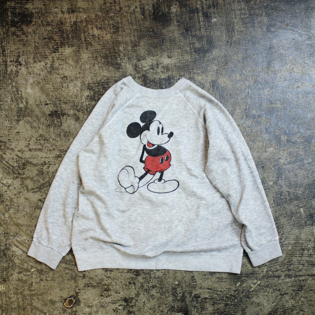 Walt Disney 80’ｓ 'Mickey Mouse' Marbling Sweat