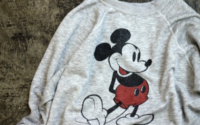 Walt Disney 80’ｓ ‘Mickey Mouse’ Frosted Sweat