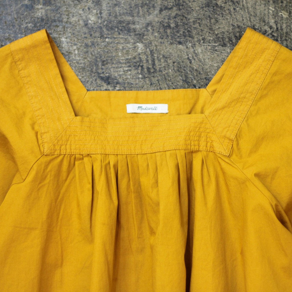 madewell square neck blouse