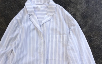 COS Open Collar Stripe Shirt