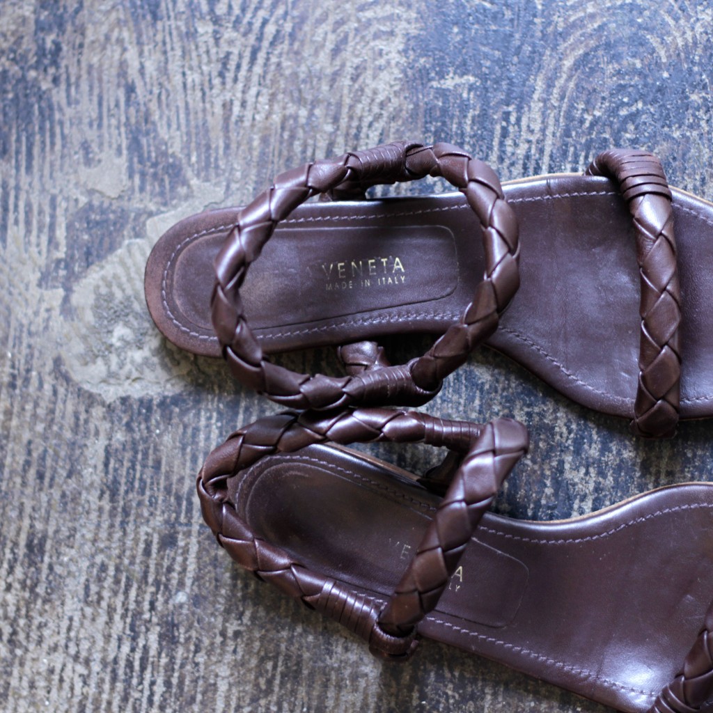 BOTTEGA VENETA Woven Leather Sandal