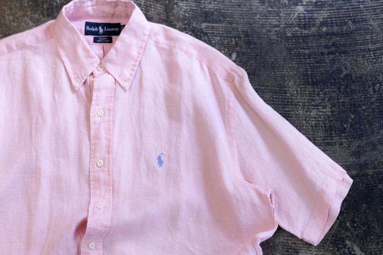 POLO Ralph Lauren 90’s S/S Linen Shirts “BLAKE”