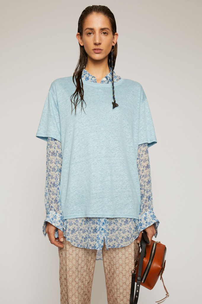 Acne Studios Relaxed Linen T-Shirt