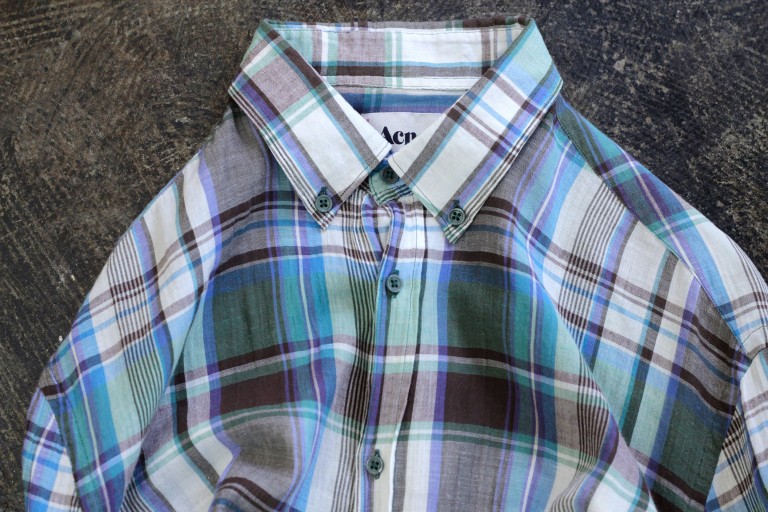 ACNE Cotton-Linen Check Shirts