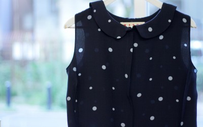 MARNI Dot Round Collar Blouse