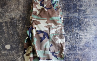 US ARMY Vintage Woodland Camo Shorts