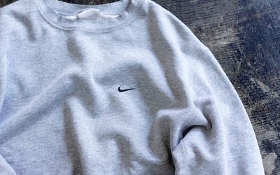 NIKE Embroidered Swoosh Logo Sweat