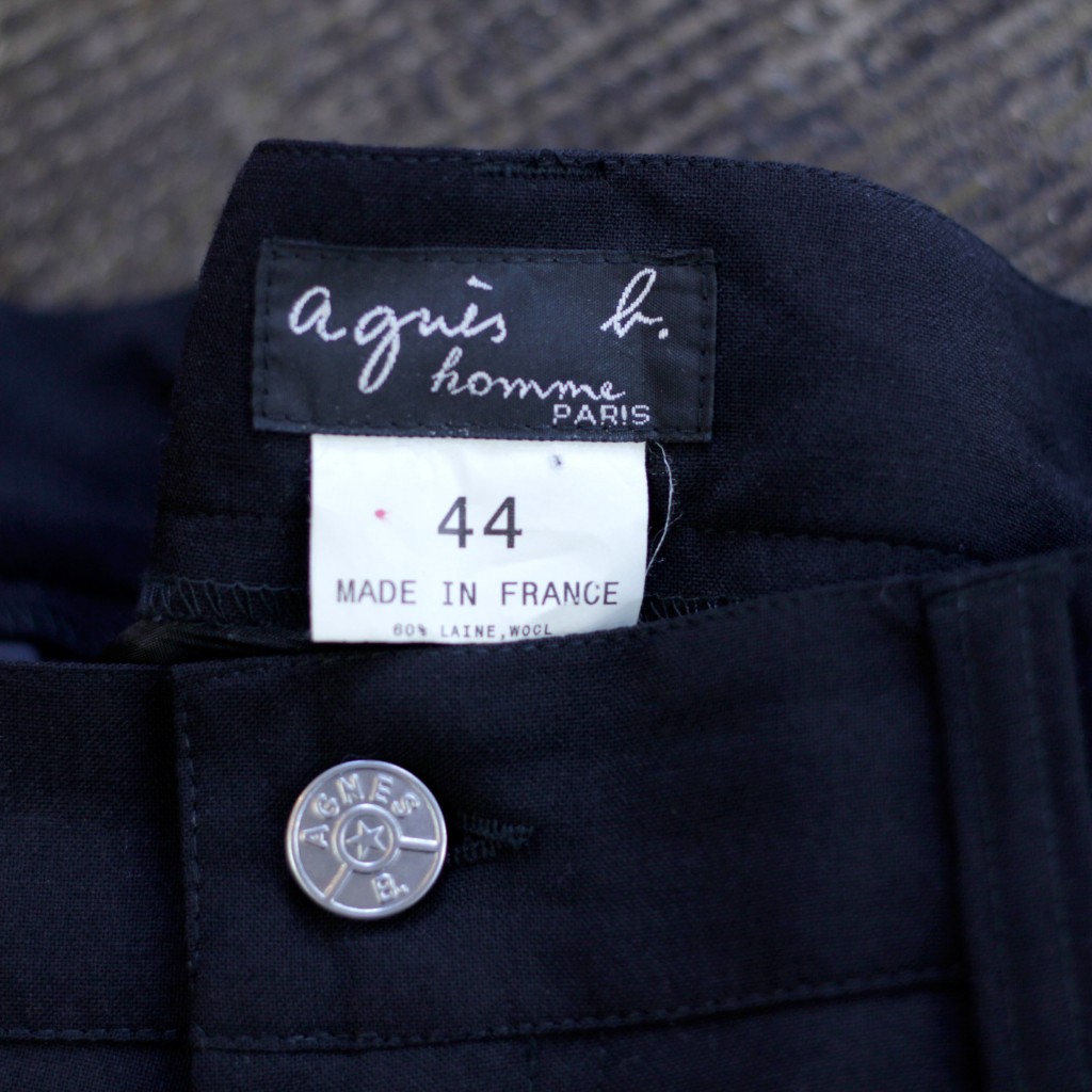 agnes b.Homme Wool Pants Made in FRANCE 