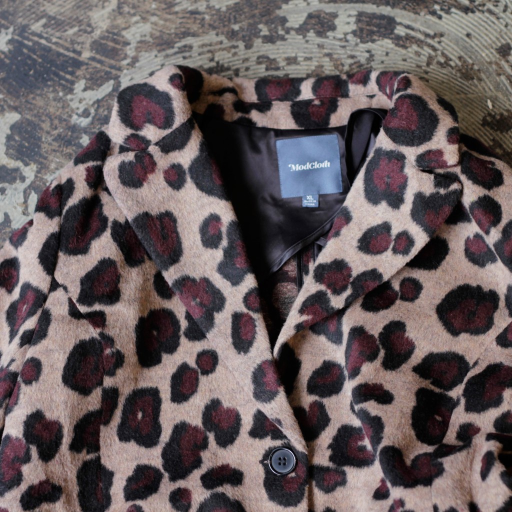 leopard faux fur Coat