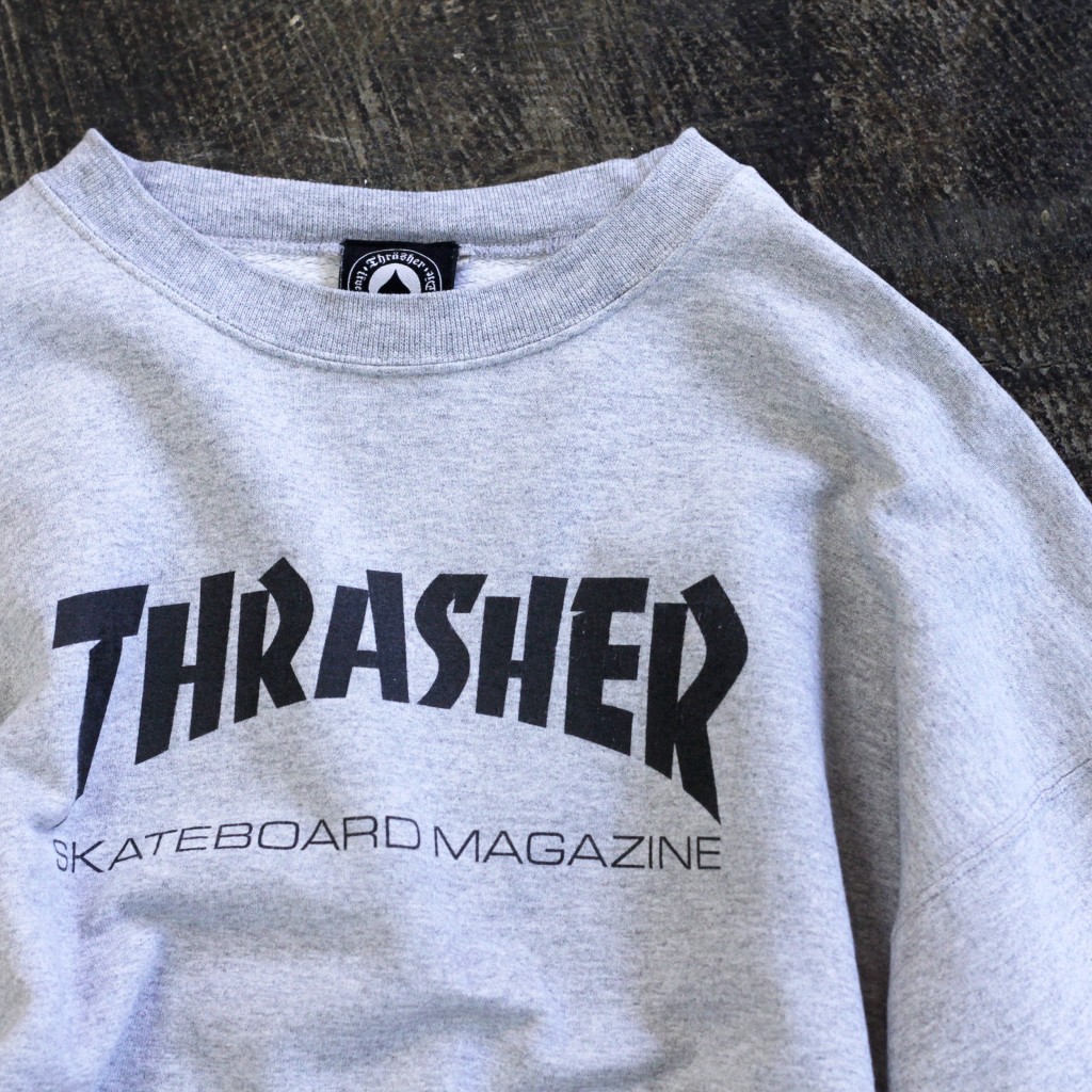 OLD THRASHER 90's Logo Crew Sweat