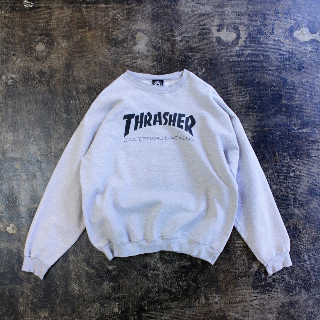 OLD THRASHER 90's Logo Crew Sweat